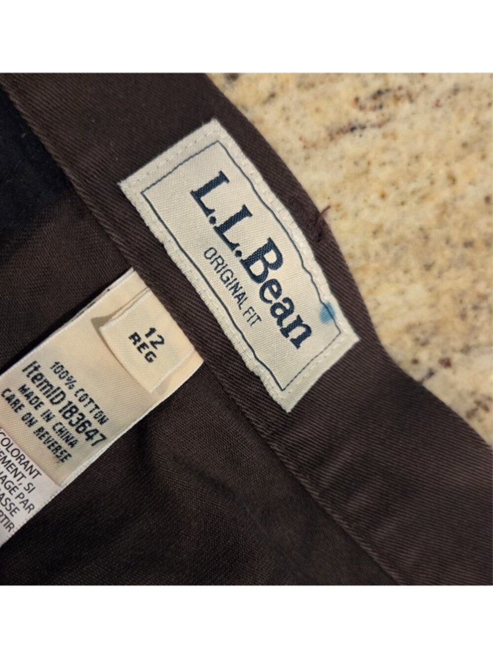 Lot of 2 LL Bean Women’s Size 12 Pants Original Fit Pants & Blue Walking Shorts - Picture 15 of 16